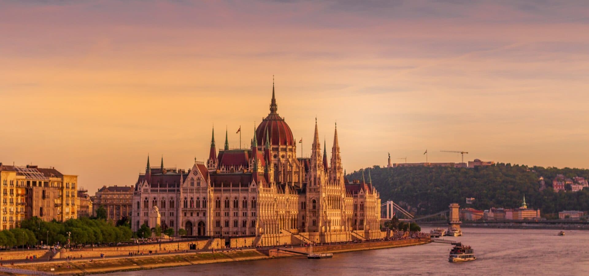 The Hungarian Parliament building on the Danube